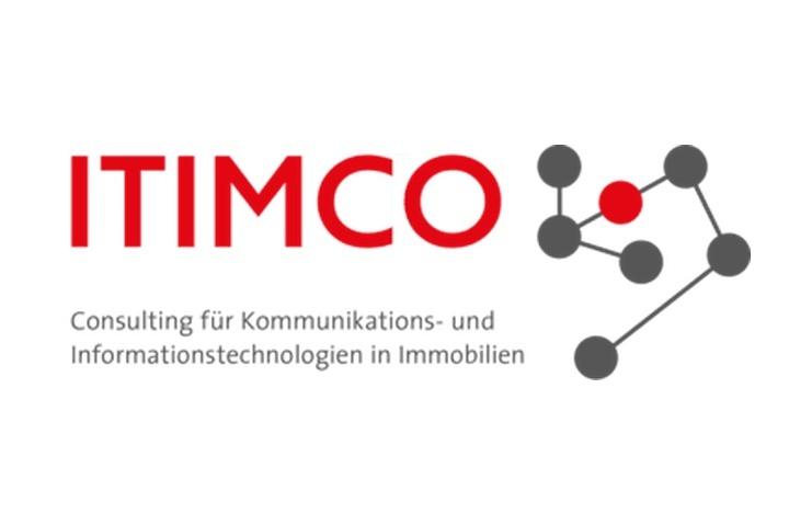 Logo von ITIMCO, das für Beratungen in Kommunikations- und Informationstechnologien für Immobilien steht.